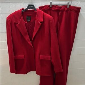 Christmas Red Blazer and Pants Set— AS by DF